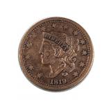 1819 Large Cent, 1c Coin