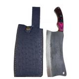 Handmade Steel Fixed Blade Knife w/ Sheath