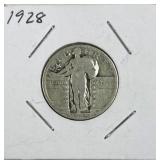 1928 Standing Liberty Silver Quarter