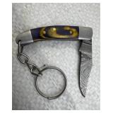 Keychain Folding Sm. Damascus Steel Knife