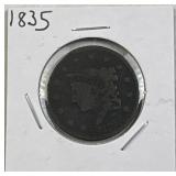 1835 Large Cent, 1c US Coin