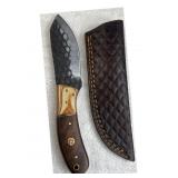 Handmade Steel Fixed Blade Knife w/ Sheath