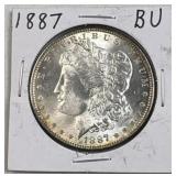 1887 Morgan Silver Dollar, US $1 Coin