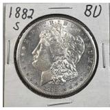 1882-S Morgan Silver Dollar, US $1 Coin