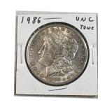 1886 Morgan Silver Dollar, US $1 Coin
