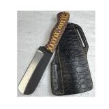 Handmade Steel Fixed Blade Knife w/ Sheath
