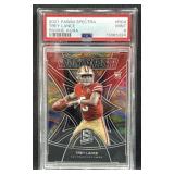 2021 Trey Lance Spectra Rookie Aura PSA 9