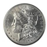 1897 BU Morgan Silver Dollar, US $1 Coin, 90%