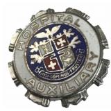 925 Silver Vtg Hospital Auxiliary Volunteer Pin
