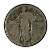 1928 Standing Liberty Silver Quarter, US 90%