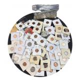 Carded Coins Mix w/ BU Lincoln Cents, US Coins