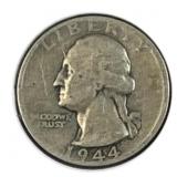 1944-S Silver Washington Quarter, US 90% Coin