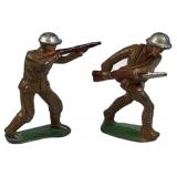 (2) Vtg. Lead USA Toy Soldiers, Riflemen