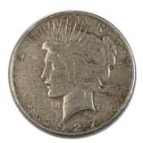 1927-S Peace Silver Dollar, US $1 Coin, 90%