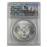 1oz American Silver Eagle, 2021-P MS70 .999 Fine