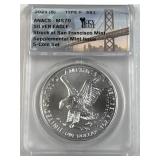 1oz American Silver Eagle, 2021-S MS70 .999 Fine
