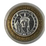 3/5ths Oz Silver Strike Casino Token, United