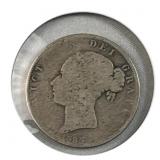 1885 Great Britain Silver Half Crown Coin, .925