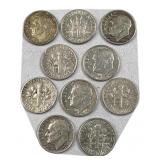 (10) 90% Silver Roosevelt Dimes 1/5 Roll