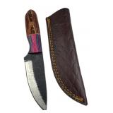 Handmade Steel Fixed Blade Knife w/ Sheath