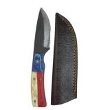 Handmade Steel Fixed Blade Knife w/ Sheath