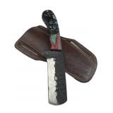 Handmade Steel Fixed Blade Knife w/ Sheath