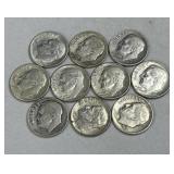 (10) 90% Silver Roosevelt Dimes 1/5 Roll
