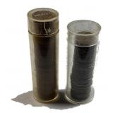 1940s-50s Wheat Cents in Rolls w/ Many Steel