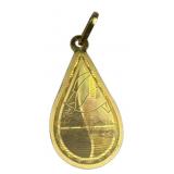24k Yellow Gold Ary Dubai 999.9 Fine Gold Teardrop