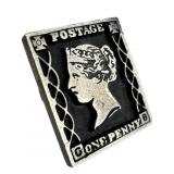 925 Silver Fenwick & Sailors 1840 Penny Black Stam