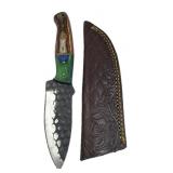 Handmade Steel Fixed Blade Knife w/ Sheath