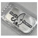 1oz Silver Stacks Bowers Pegasus Bar .999