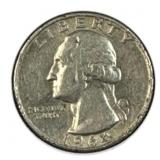 1964 Silver Washington Quarter, US 90% Coin