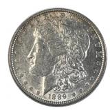 1889 Morgan Silver Dollar, US $1 Coin, 90%