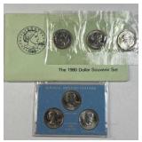 1979, 1980 SBA Dollar Set, US $1 Coins