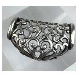 925 Silver Openwork Filigree Pendant Slider