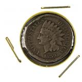 1859 Indian Cent, 1c US Coin