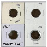1901-1906 Indian Head Cents Assorment