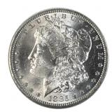 1885-O BU Morgan Silver Dollar, US $1 Coin, 90%