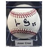 Jose Cruz Signed MLB Baseball