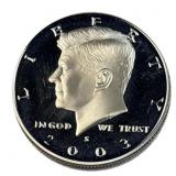 2003-S Kennedy Silver Proof Half, 50c US Coin,