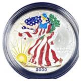 2000 American Silver Eagle 1oz .999 Colorized