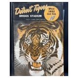 1952 Detroit Tigers Briggs Stadium Scorebook