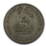1928 Great Britain Silver Half Crown, .500
