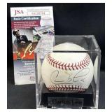 Carlos Lee JSA Signed MLB Baseball