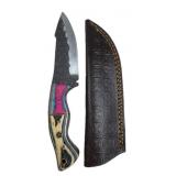 Handmade Steel Fixed Blade Knife w/ Sheath