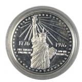 1776-1976-S Ike Silver Dollar, US $1 Coin, 40%