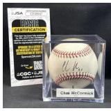 Chas McCormick JSA Signed MLB Baseball