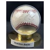 Brandon Backe Signed MLB Baseball