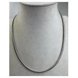 925 Silver Italy Omega Chain Necklace